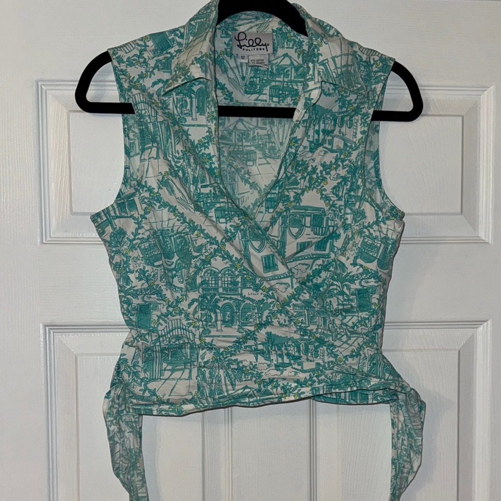 Vintage Lilly Pulitzer Wrap Top